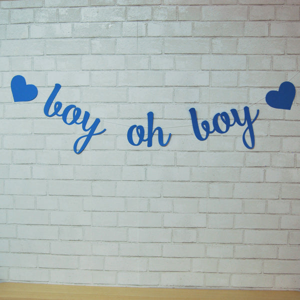 Boy Oh Boy Baby Shower Banner