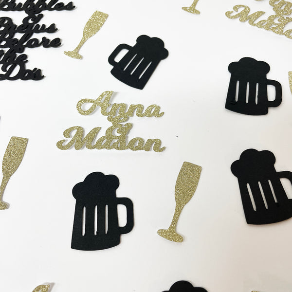 Bubbles & Brews Before the I Do's Engagement Party Confetti