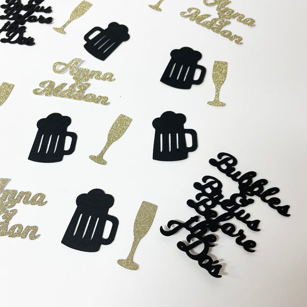 Bubbles & Brews Before the I Do's Engagement Party Confetti