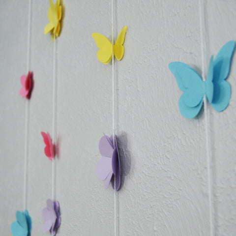 Butterfly and Wildflower Garland