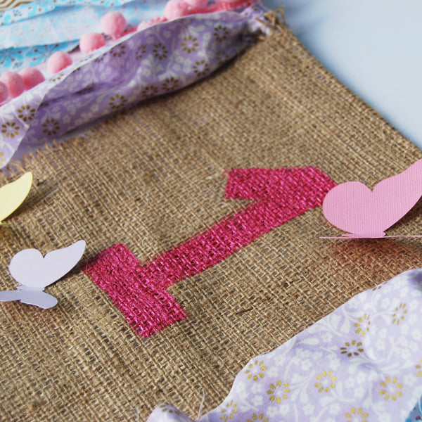 Butterfly and Wildflower Highchair Banner