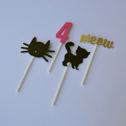 Cat Cupcake Toppers