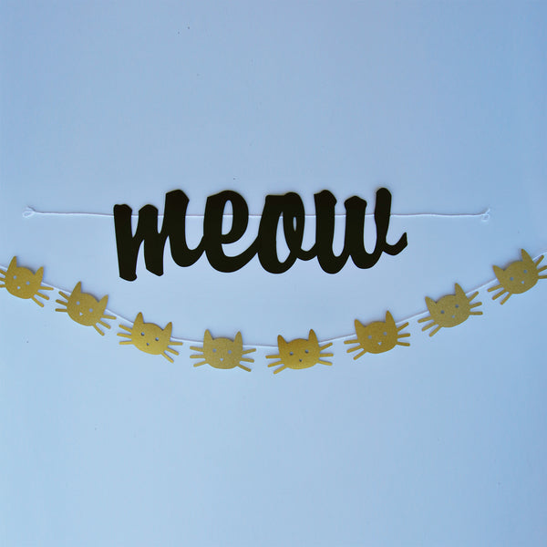 Cat "Meow" Garland