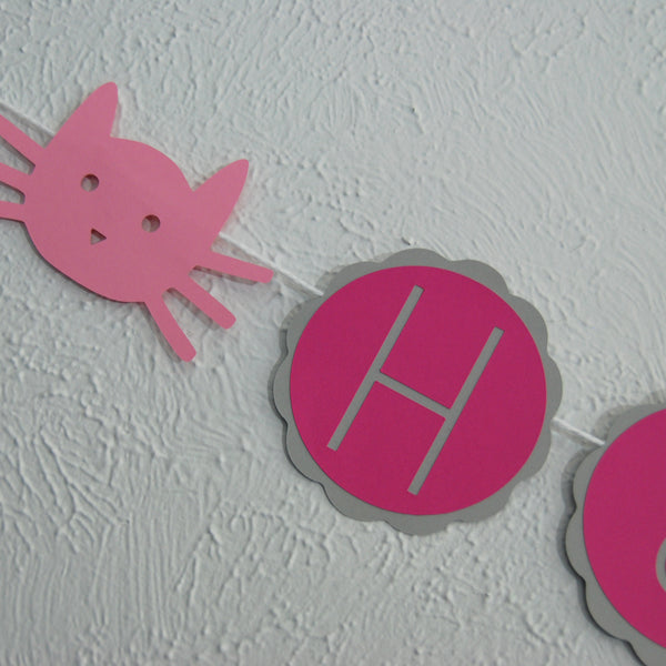 Cat Birthday Banner