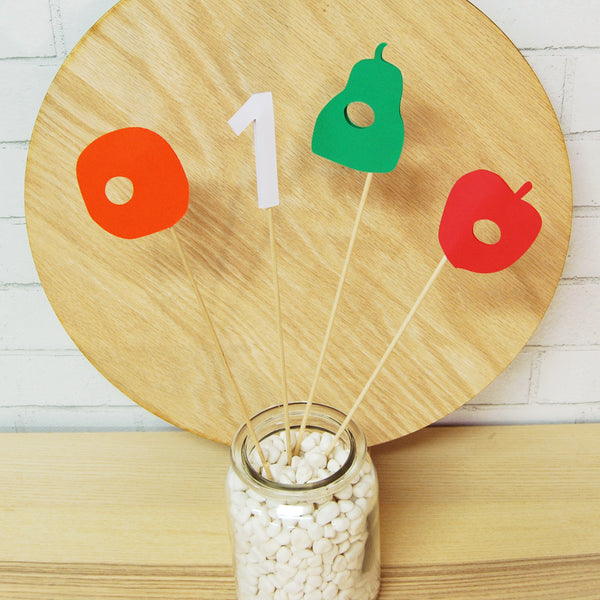 Caterpillar and Fruit Centerpiece