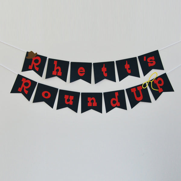 Cowboy Birthday Banner