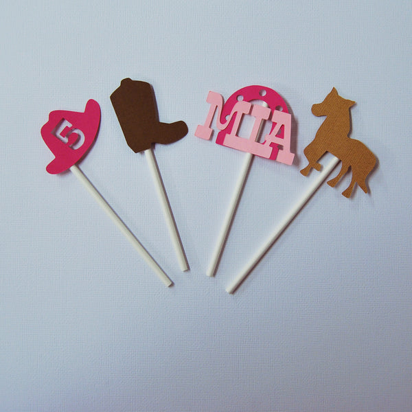 Cowgirl Cupcake Toppers