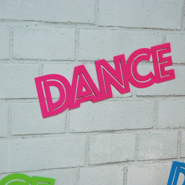Neon "Dance" Party Signs