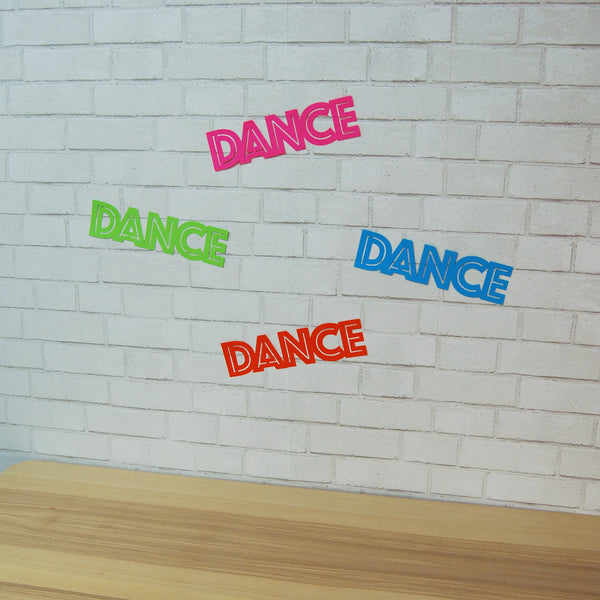 Neon "Dance" Party Signs