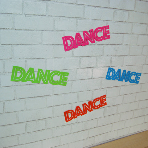 Neon "Dance" Party Signs