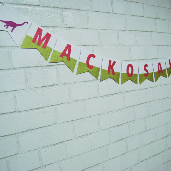 Dinosaurus Birthday Banner