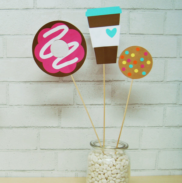 Donut Party Centerpieces