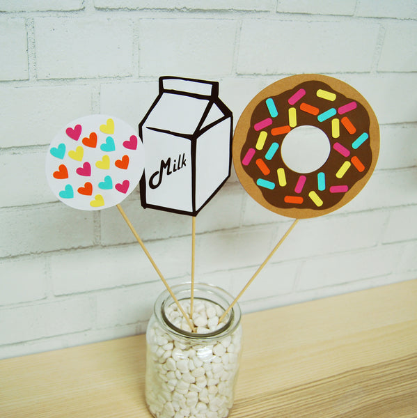 Donut Party Centerpieces