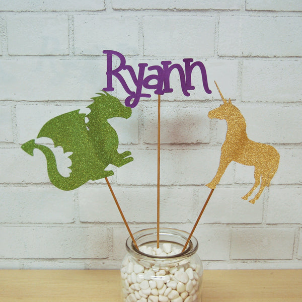 Dragon and Unicorn Centerpiece