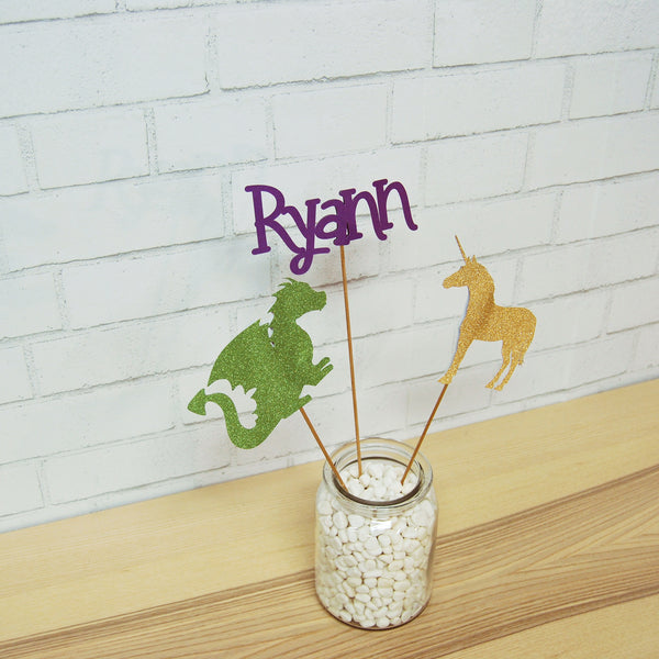 Dragon and Unicorn Centerpiece