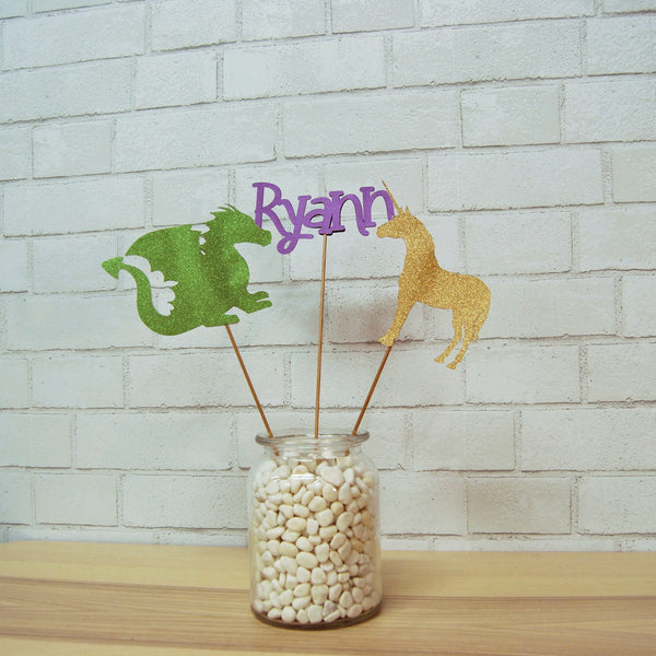 Dragon and Unicorn Centerpiece