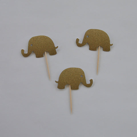 Elephant Cupcake Toppers