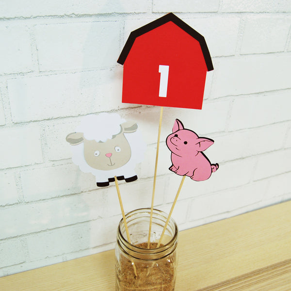 Farm Party Centerpiece