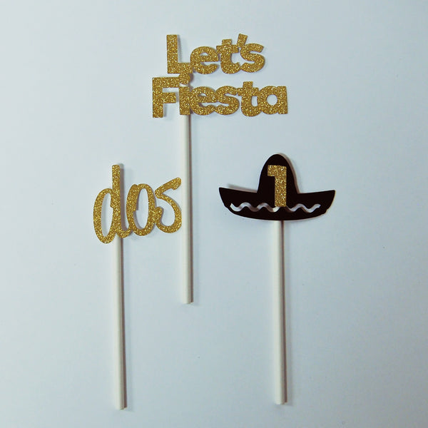Let's Fiesta Cupcake Toppers