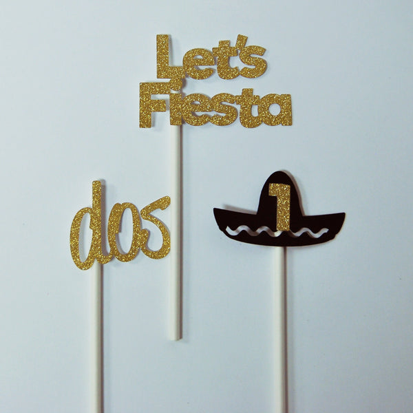 Let's Fiesta Cupcake Toppers