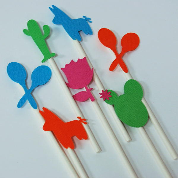 Fiesta Cupcake Toppers