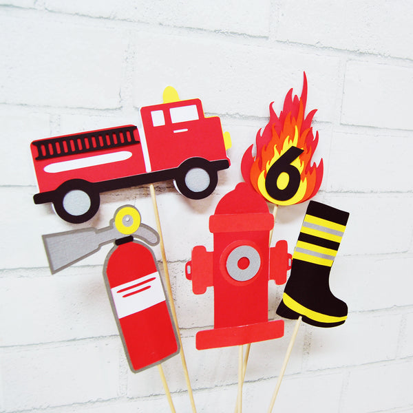 3D Firefighter Party Centerpiece