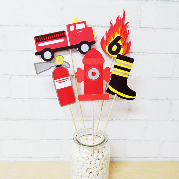 3D Firefighter Party Centerpiece
