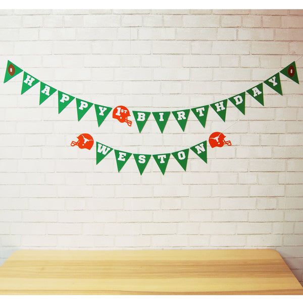 Football Birthday Banner