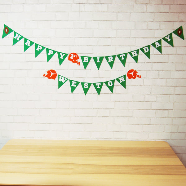 Football Birthday Banner