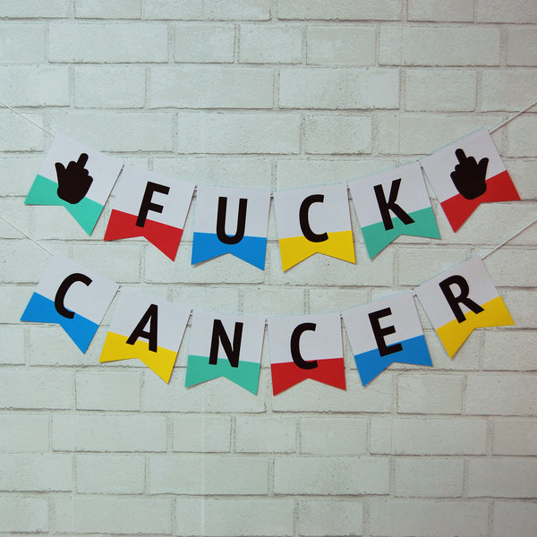 F**k Cancer Pennant Banner