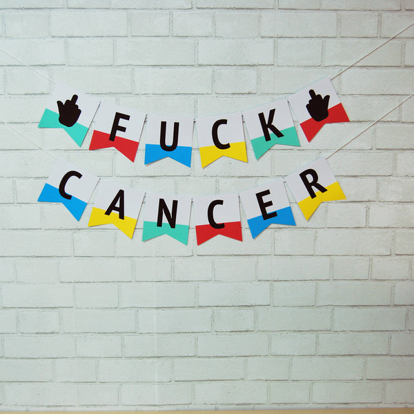 F**k Cancer Pennant Banner