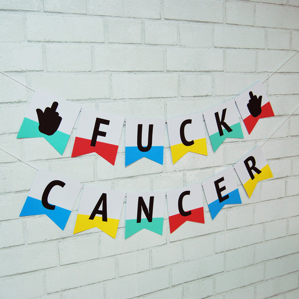 F**k Cancer Pennant Banner
