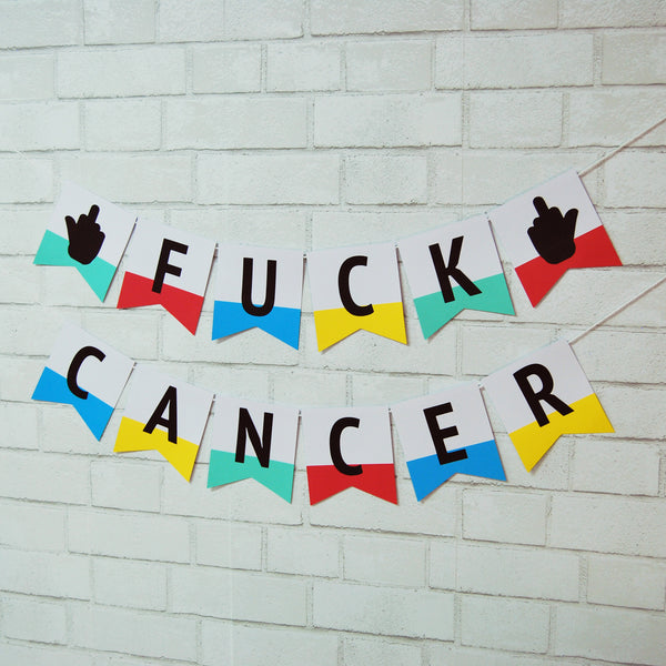 F**k Cancer Pennant Banner