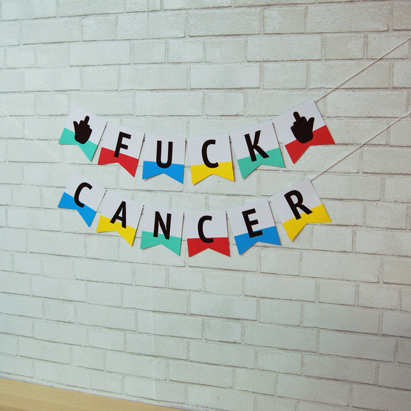 F**k Cancer Pennant Banner