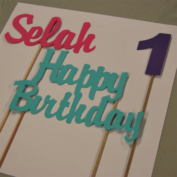 Geometric Cake Topper