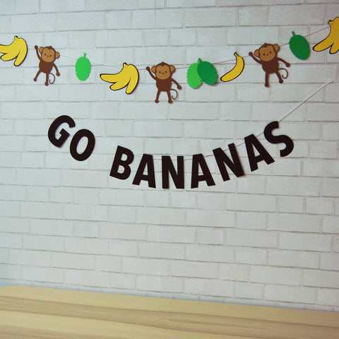 Go Bananas Banner and Garland on Pinterest