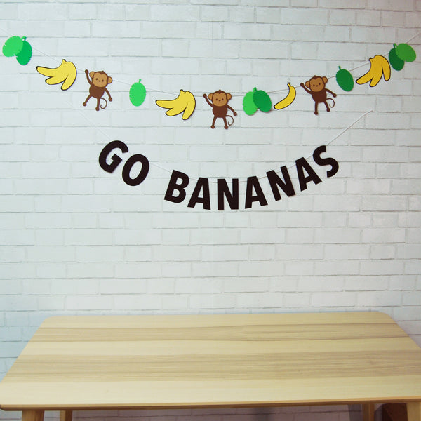 Go Bananas Banner and Garland