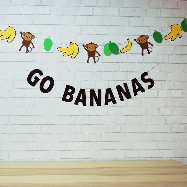 Go Bananas Banner and Garland