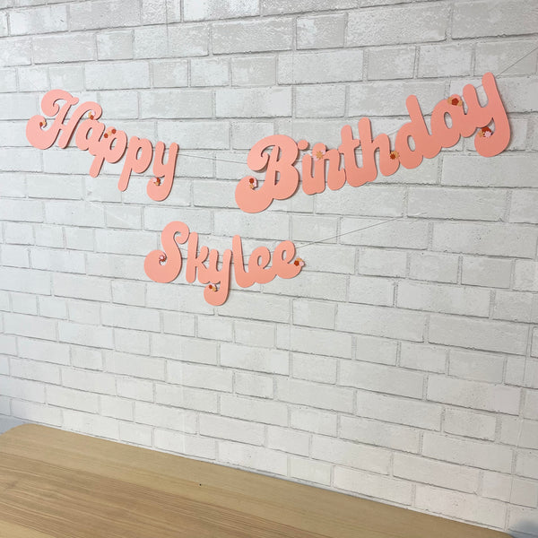 Groovy Birthday Banner