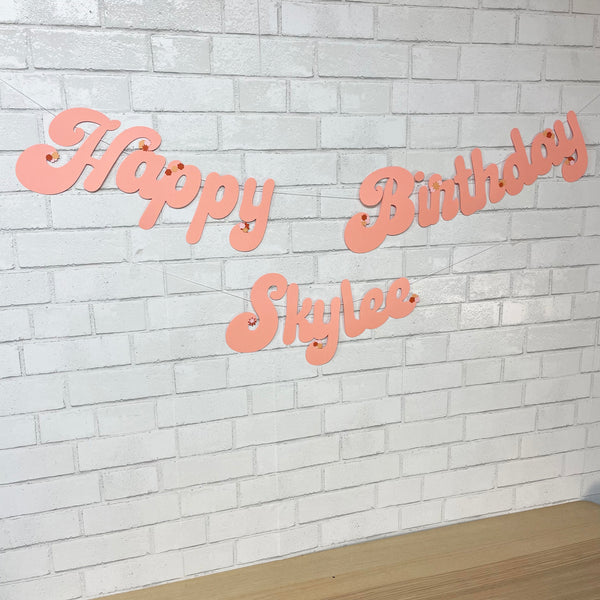 Groovy Birthday Banner