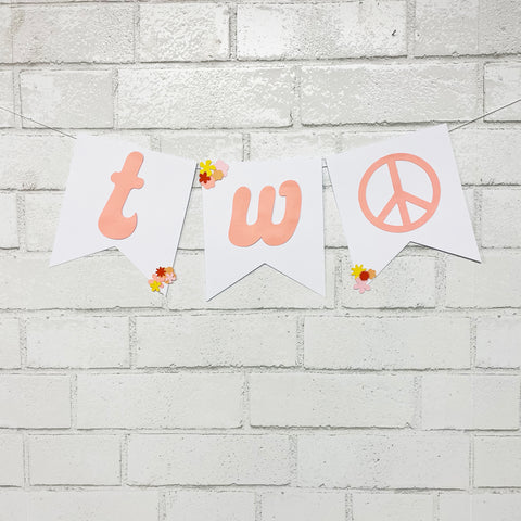 Two Groovy Highchair Banner
