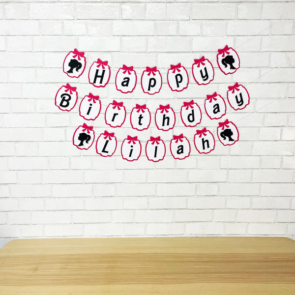 Glamour Doll Birthday Banner