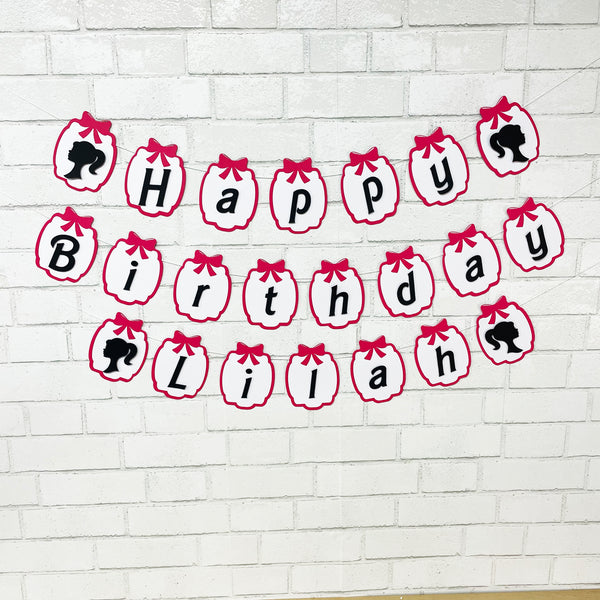 Glamour Doll Birthday Banner