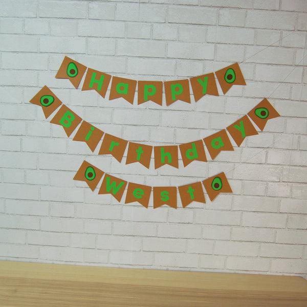 Avocado Birthday Banner