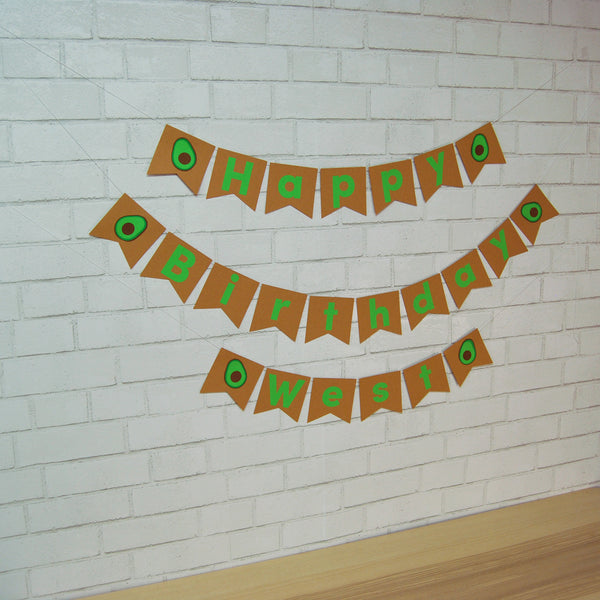 Avocado Birthday Banner