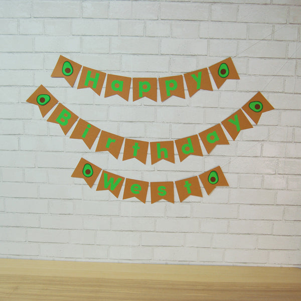 Avocado Birthday Banner