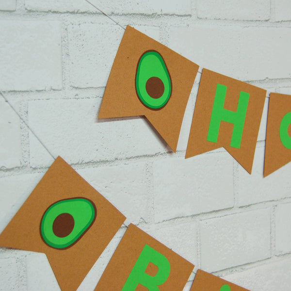 Avocado Birthday Banner