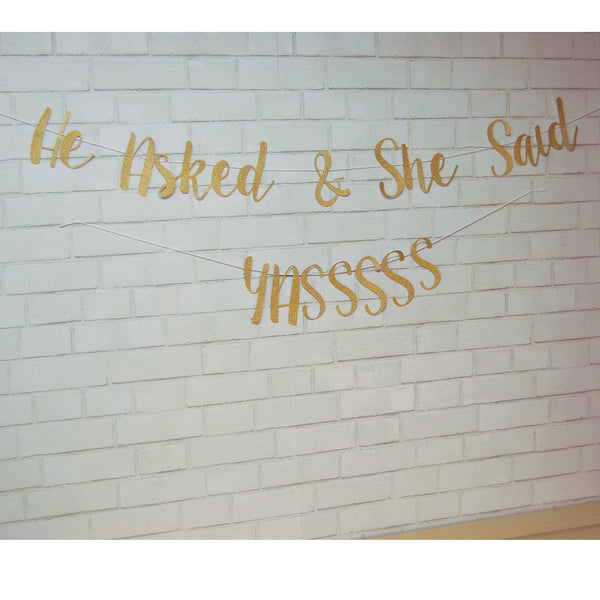 "He Asked & She said Yassss" Banner