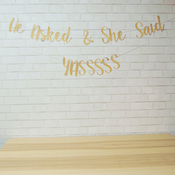 "He Asked & She said Yassss" Banner