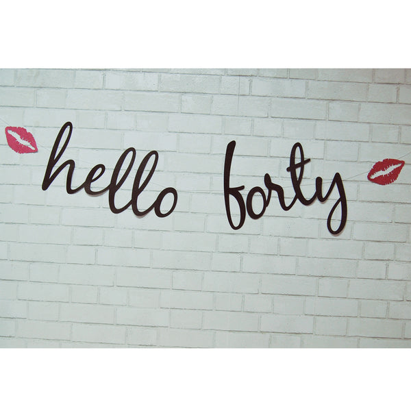 Hello 40 Banner